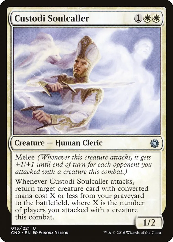 2016 Conspiracy: Take the Crown Custodi Soulcaller #15 uncommon card image