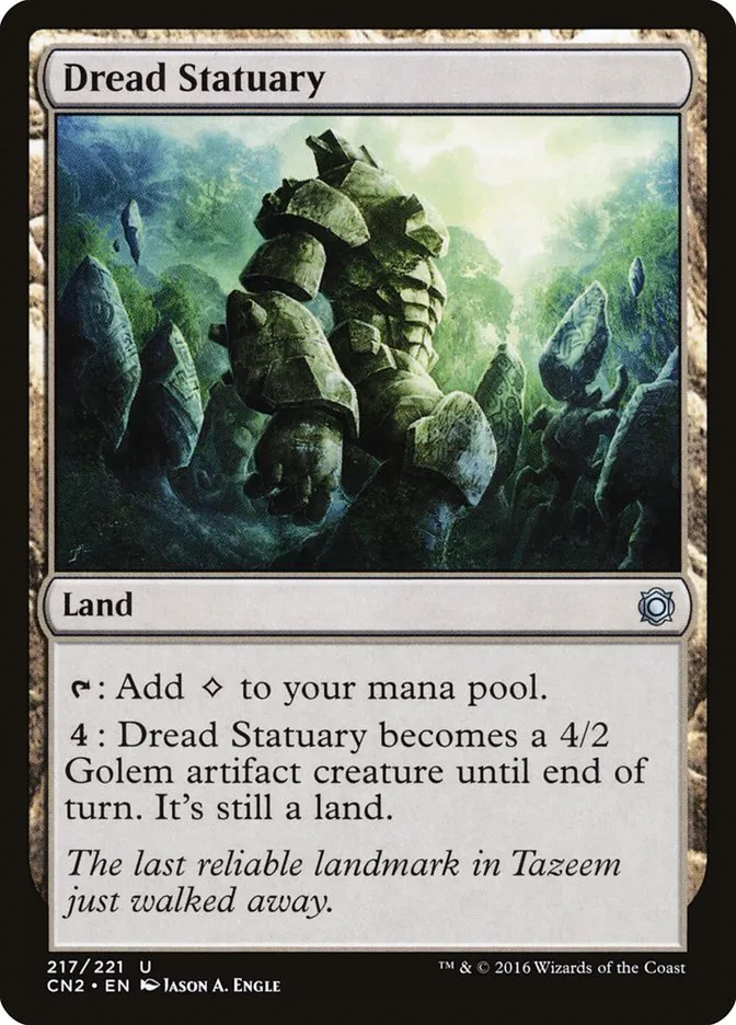 2016 Conspiracy: Take the Crown Dread Statuary uncommon #217 uncommon card image