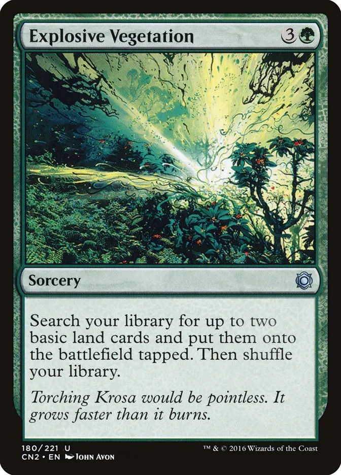 2016 Conspiracy: Take the Crown Explosive Vegetation uncommon #180 uncommon card image