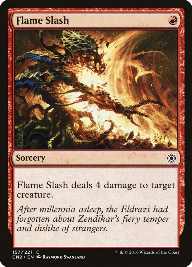 2016 Conspiracy: Take the Crown Flame Slash common #157 common card image