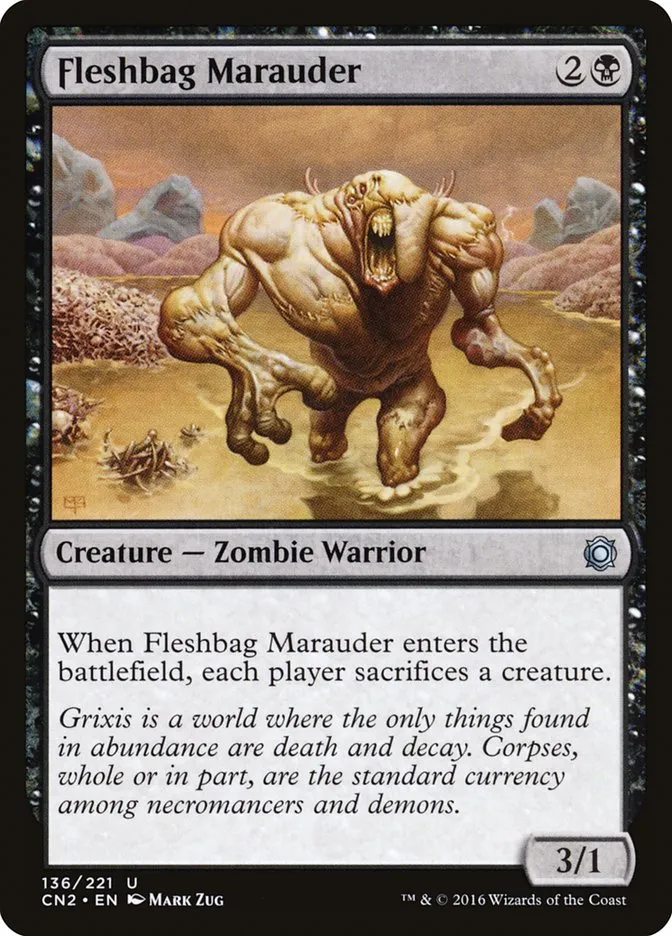2016 Conspiracy: Take the Crown Fleshbag Marauder #136 uncommon card image