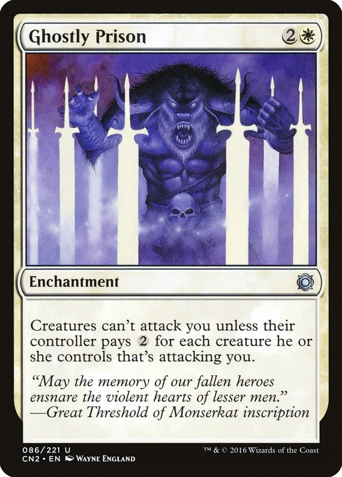 2016 Conspiracy: Take the Crown Ghostly Prison uncommon #86 uncommon card image