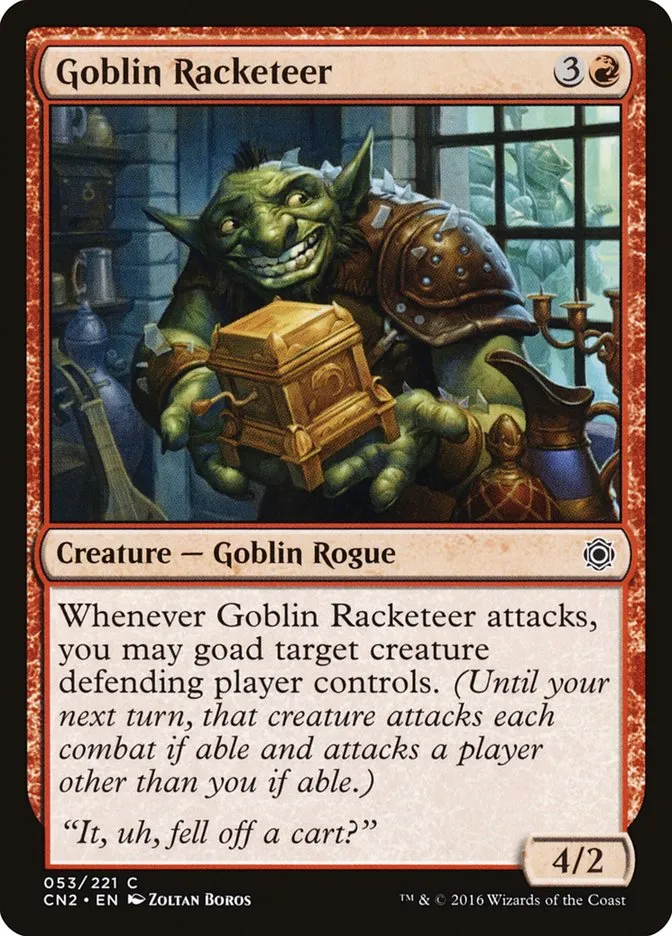 2016 Conspiracy: Take the Crown Goblin Racketeer #53 common card image