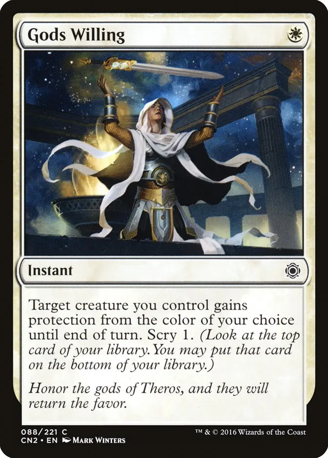 2016 Conspiracy: Take the Crown Gods Willing #88 common card image