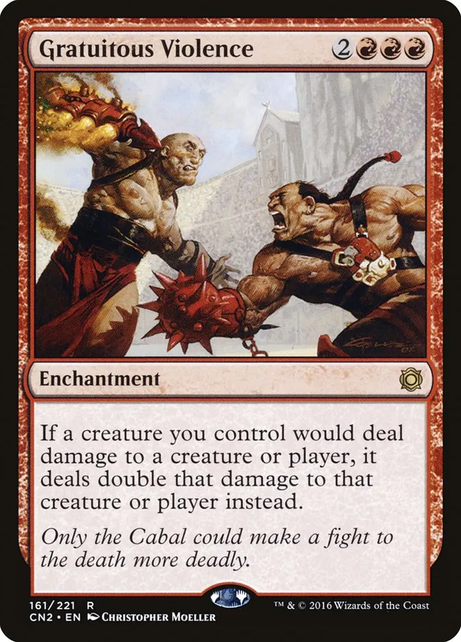 2016 Conspiracy: Take the Crown Gratuitous Violence #161 rare card image