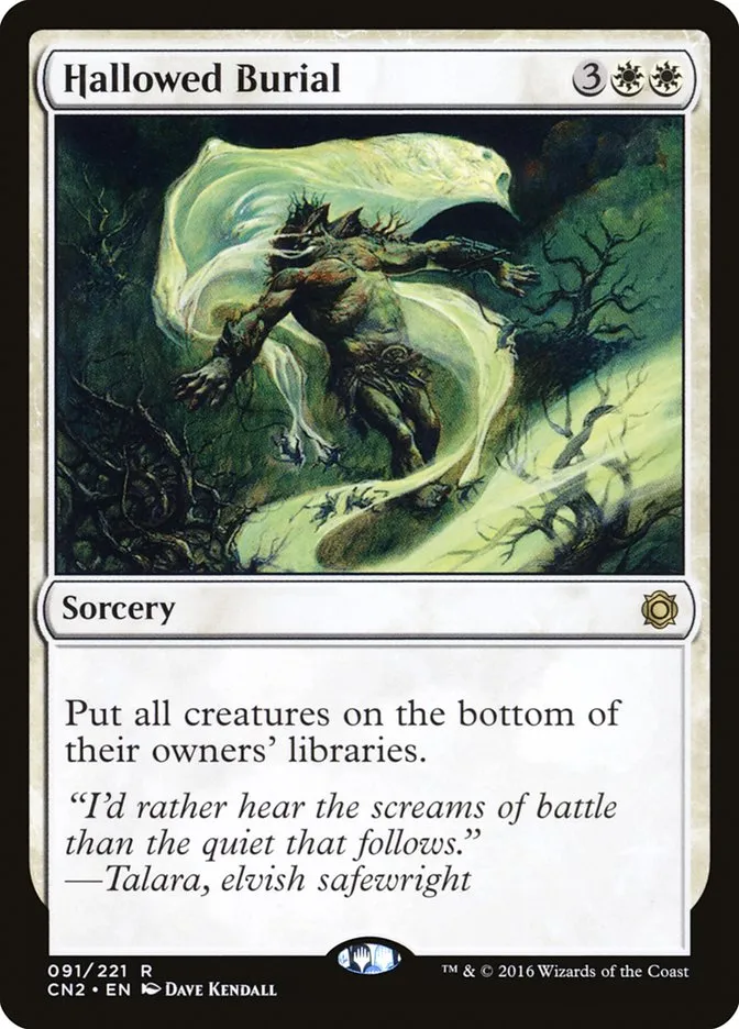 2016 Conspiracy: Take the Crown Hallowed Burial #91 rare card image
