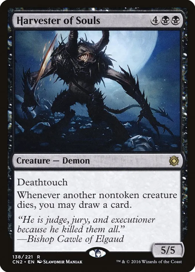 2016 Conspiracy: Take the Crown Harvester of Souls #138 rare card image