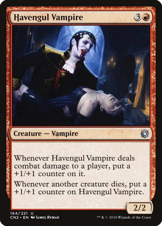 2016 Conspiracy: Take the Crown Havengul Vampire #164 uncommon card image