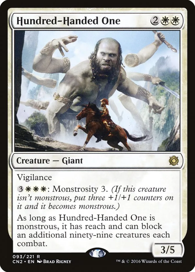 2016 Conspiracy: Take the Crown Hundred-Handed One #93 rare card image