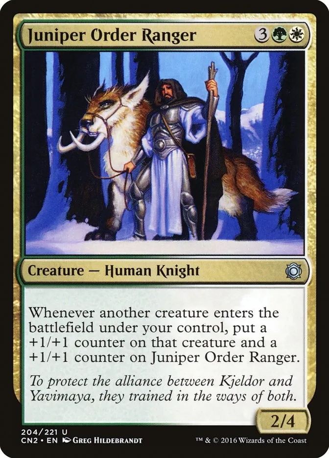 2016 Conspiracy: Take the Crown Juniper Order Ranger #204 uncommon card image