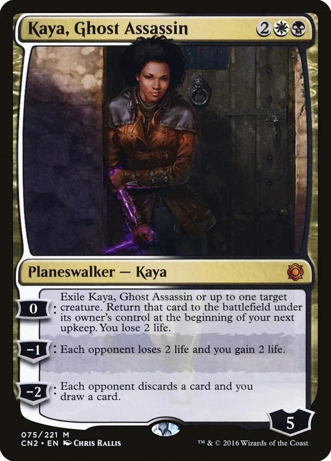 2016 Conspiracy: Take the Crown Kaya, Ghost Assassin #75 mythic card image