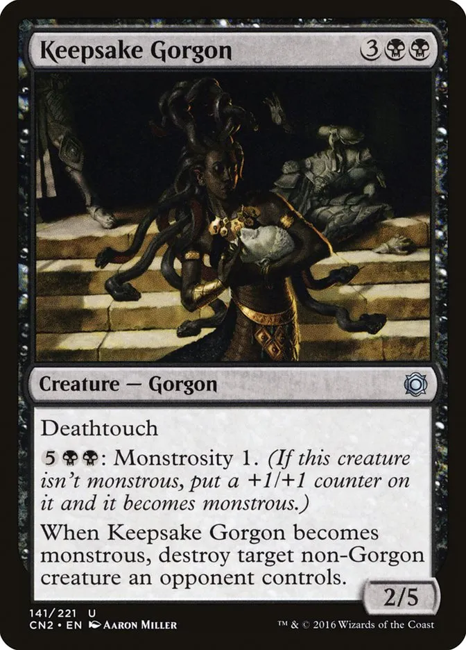 2016 Conspiracy: Take the Crown Keepsake Gorgon #141 uncommon card image