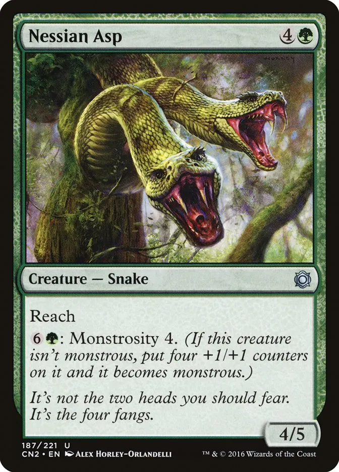 2016 Conspiracy: Take the Crown Nessian Asp #187 uncommon card image
