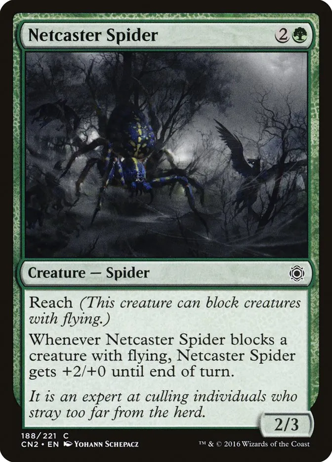 2016 Conspiracy: Take the Crown Netcaster Spider #188 common card image