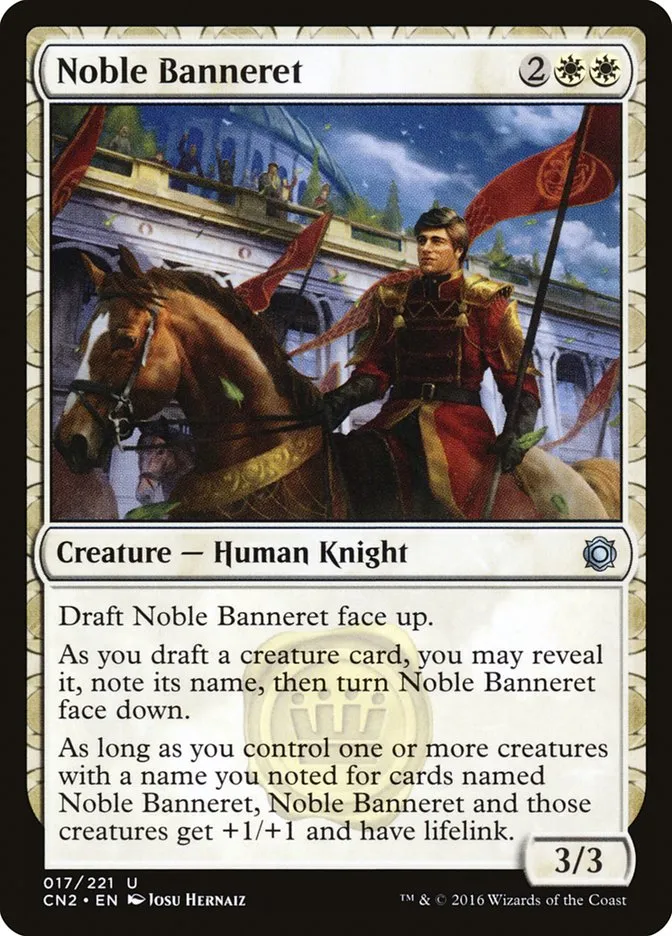2016 Conspiracy: Take the Crown Noble Banneret #17 uncommon card image