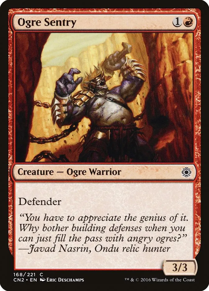 2016 Conspiracy: Take the Crown Ogre Sentry #168 common card image