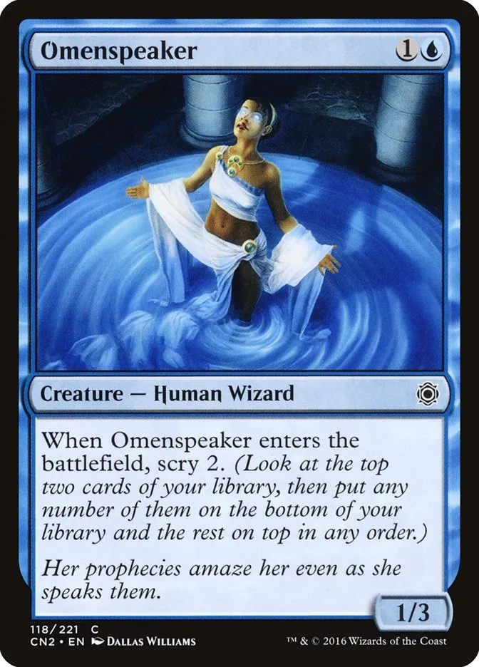 2016 Conspiracy: Take the Crown Omenspeaker #118 common card image