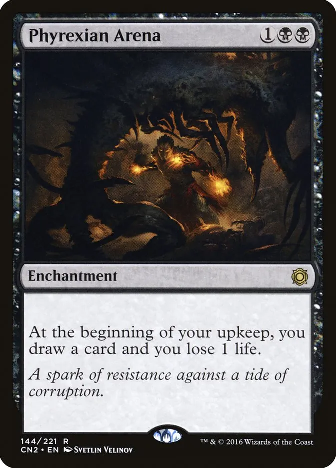 2016 Conspiracy: Take the Crown Phyrexian Arena #144 rare card image