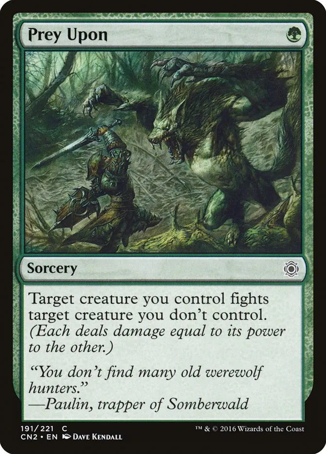 2016 Conspiracy: Take the Crown Prey Upon #191 common card image