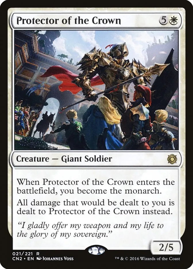 2016 Conspiracy: Take the Crown Protector of the Crown #21 rare card image