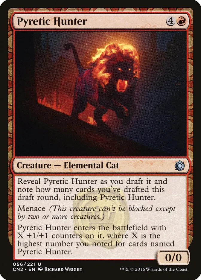 2016 Conspiracy: Take the Crown Pyretic Hunter uncommon #56 uncommon card image