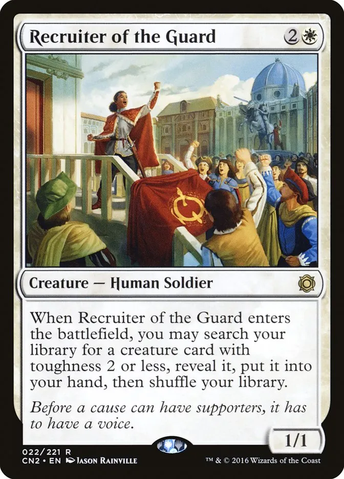 2016 Conspiracy: Take the Crown Recruiter of the Guard #22 rare card image