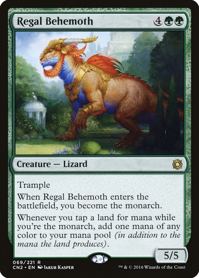 2016 Conspiracy: Take the Crown Regal Behemoth #69 rare card image