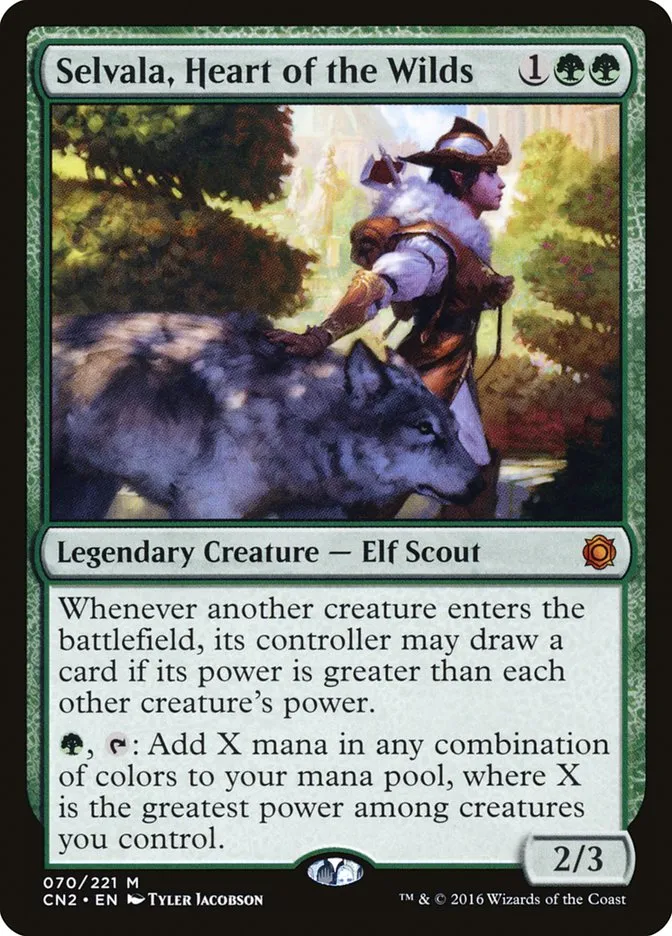 2016 Conspiracy: Take the Crown Selvala, Heart of the Wilds #70 mythic card image