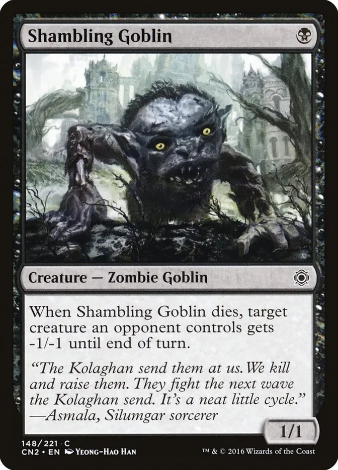 2016 Conspiracy: Take the Crown Shambling Goblin #148 common card image