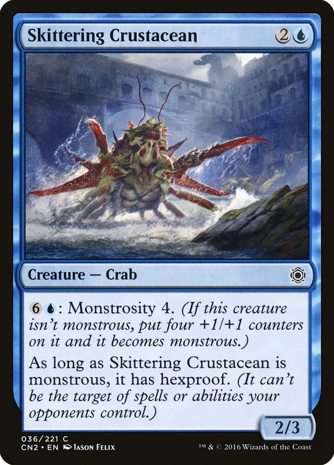 2016 Conspiracy: Take the Crown Skittering Crustacean #36 common card image