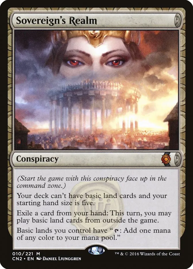 2016 Conspiracy: Take the Crown Sovereign's Realm mythic #10 mythic card image
