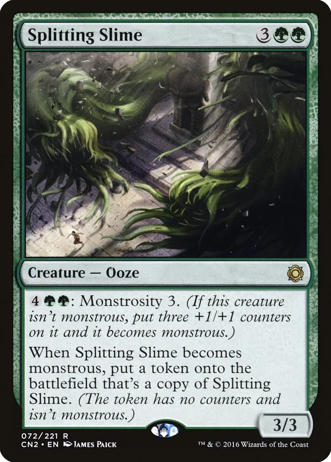 2016 Conspiracy: Take the Crown Splitting Slime #72 rare card image