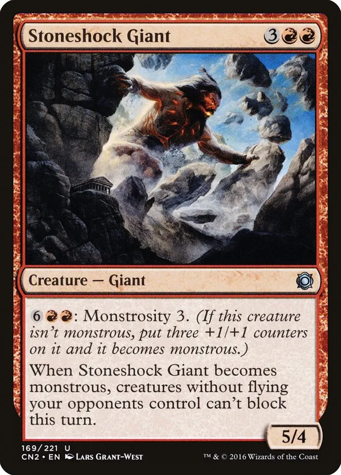 2016 Conspiracy: Take the Crown Stoneshock Giant #169 uncommon card image