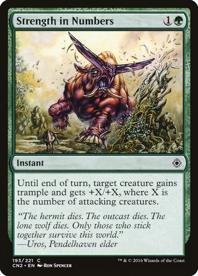 2016 Conspiracy: Take the Crown Strength in Numbers #193 common card image
