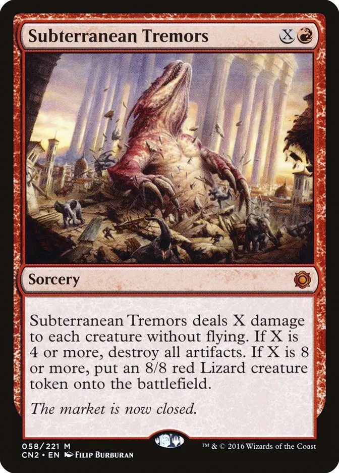 2016 Conspiracy: Take the Crown Subterranean Tremors #58 mythic card image