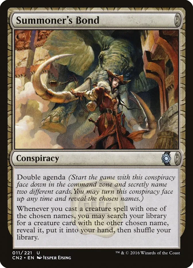 2016 Conspiracy: Take the Crown Summoner's Bond #11 uncommon card image