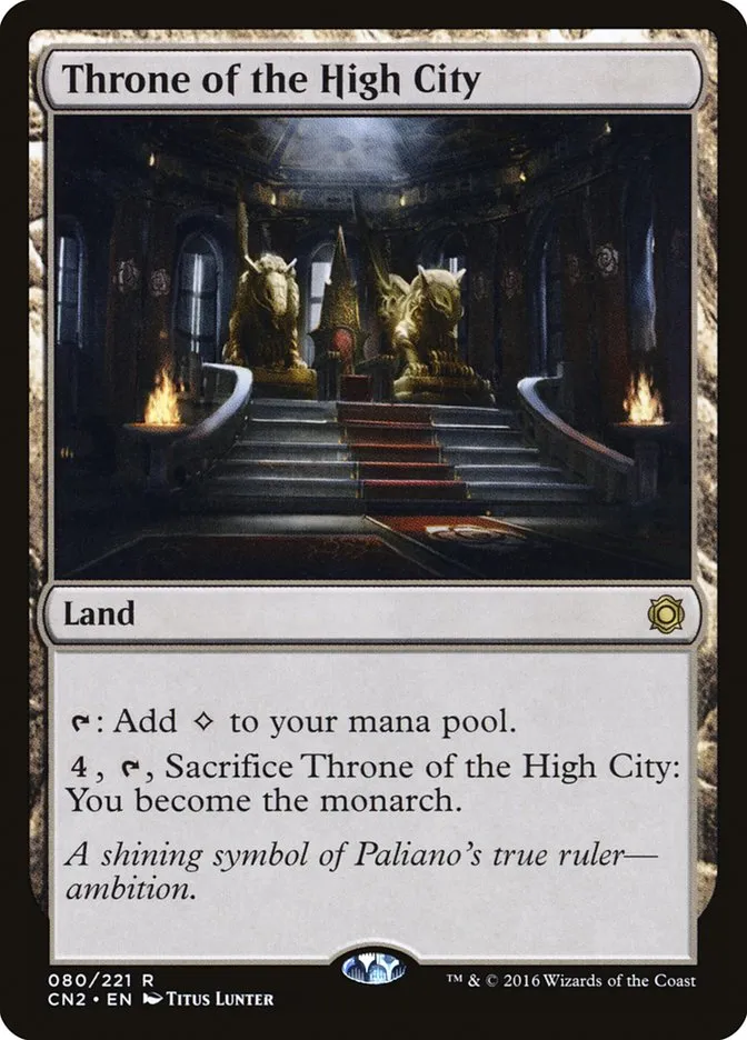 2016 Conspiracy: Take the Crown Throne of the High City #80 rare card image