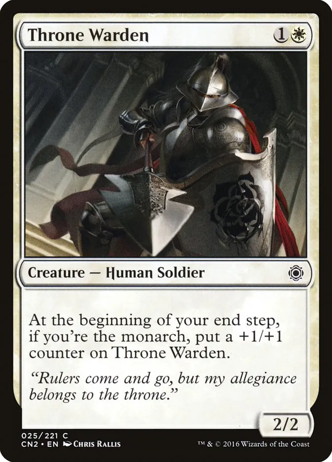 2016 Conspiracy: Take the Crown Throne Warden #25 common card image