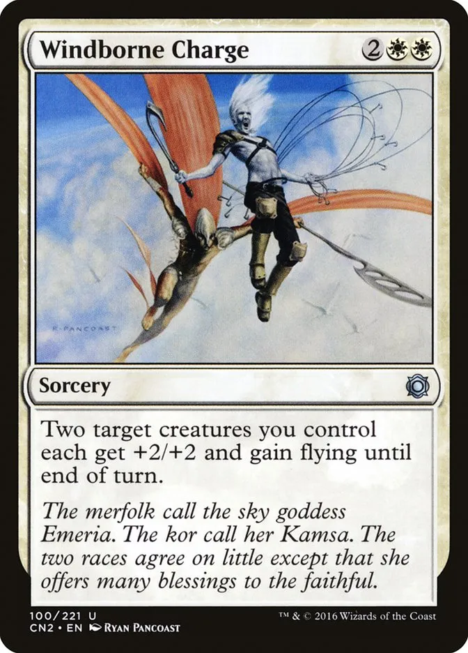 2016 Conspiracy: Take the Crown Windborne Charge uncommon #100 uncommon card image