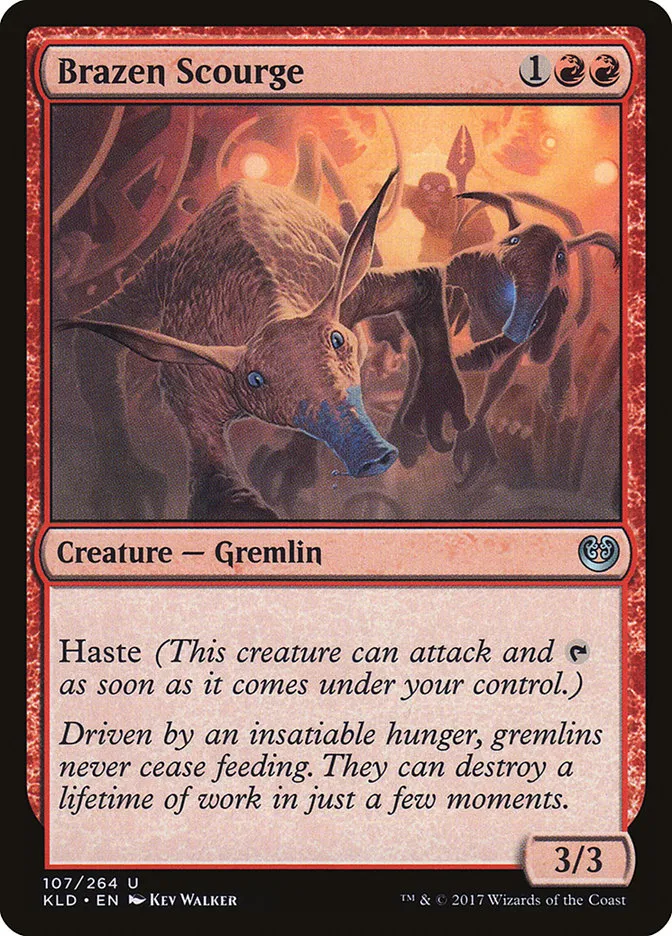 2016 Kaladesh Brazen Scourge #107† uncommon card image