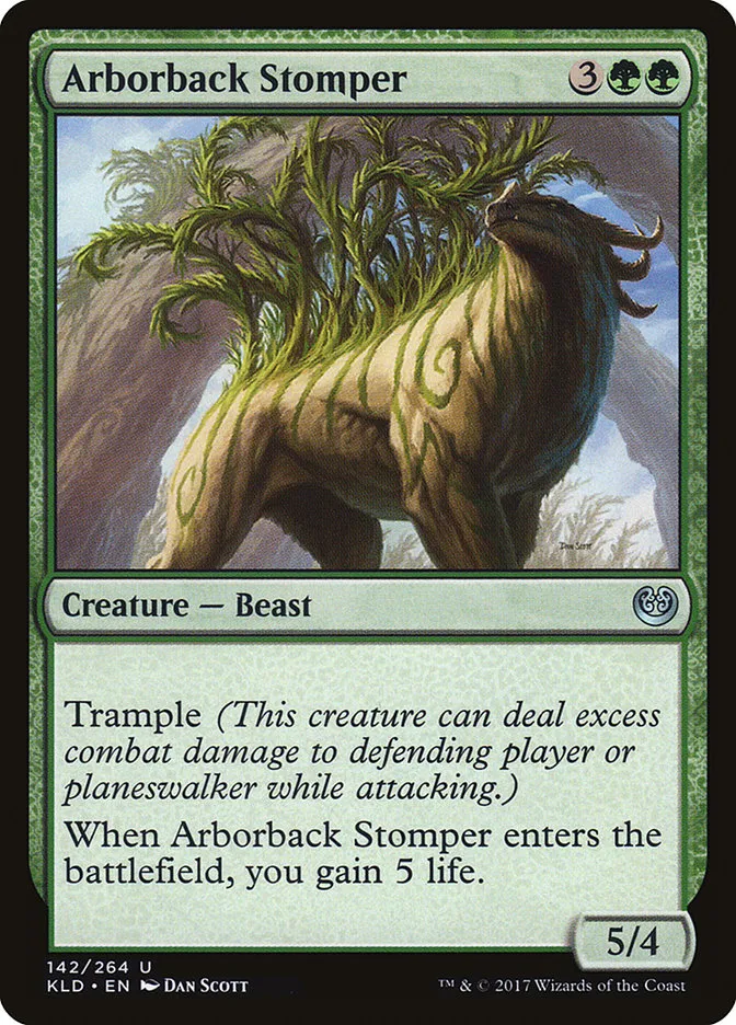 2016 Kaladesh Arborback Stomper #142† uncommon card image