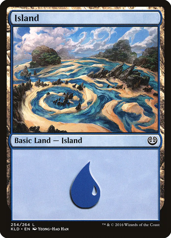 2016 Kaladesh Island [Foil] common #254 common card image