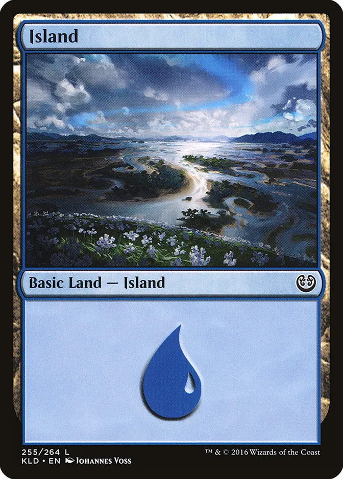 2016 Kaladesh Island [Foil] common #255 common card image