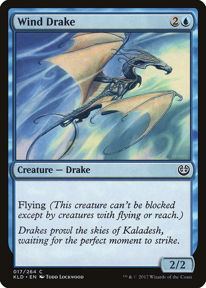 2016 Kaladesh Wind Drake common #70† common card image