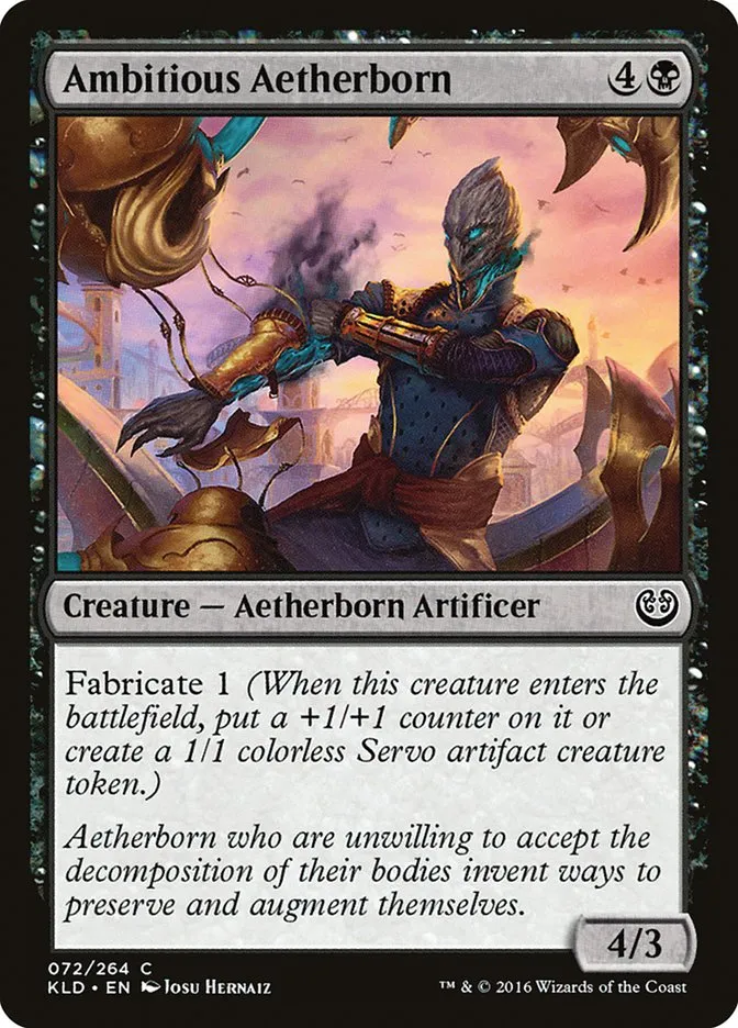 2016 Kaladesh Ambitious Aetherborn common #72 common card image