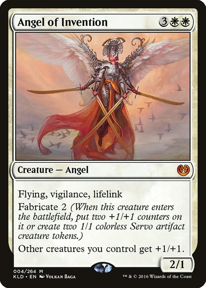 2016 Kaladesh Angel of Invention mythic #4 mythic card image