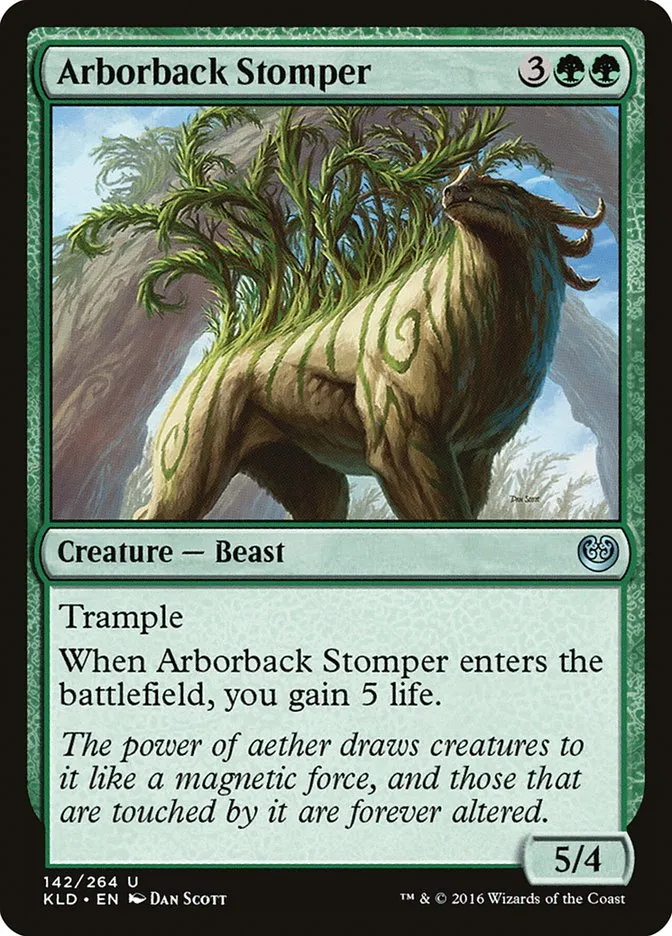 2016 Kaladesh Arborback Stomper #142 uncommon card image