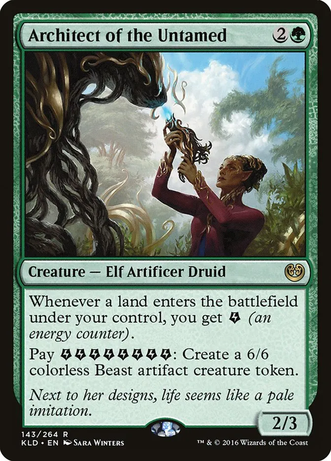 2016 Kaladesh Architect of the Untamed #143 rare card image