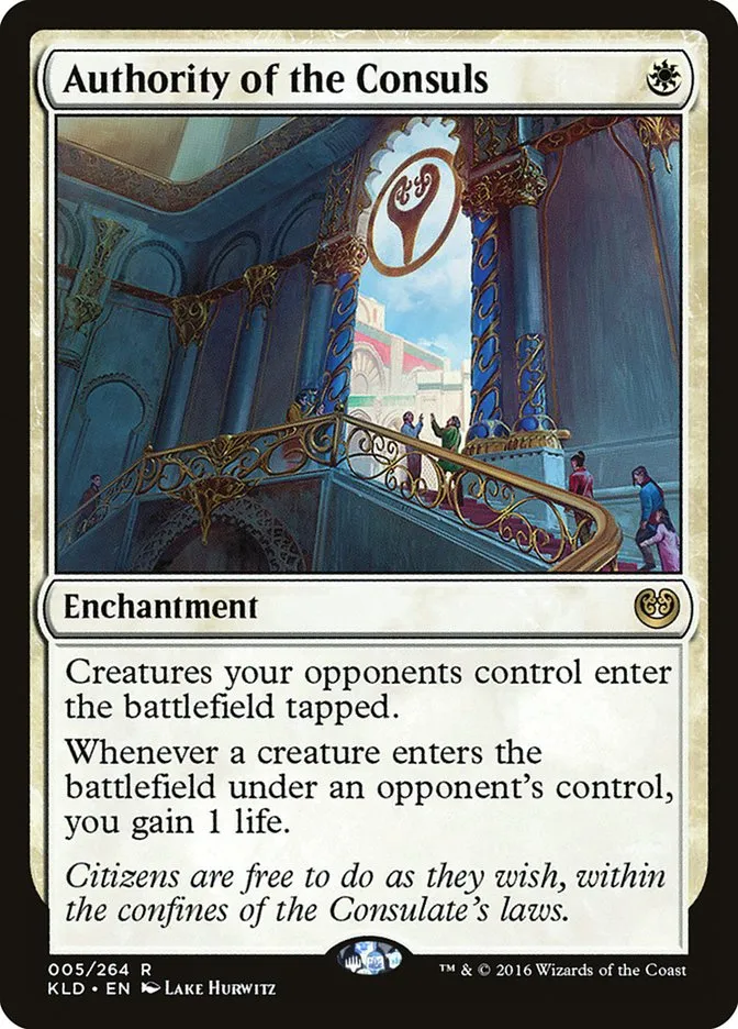 2016 Kaladesh Authority of the Consuls rare #5 rare card image