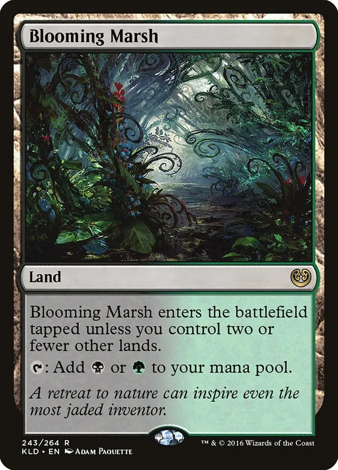 2016 Kaladesh Blooming Marsh #243 rare card image